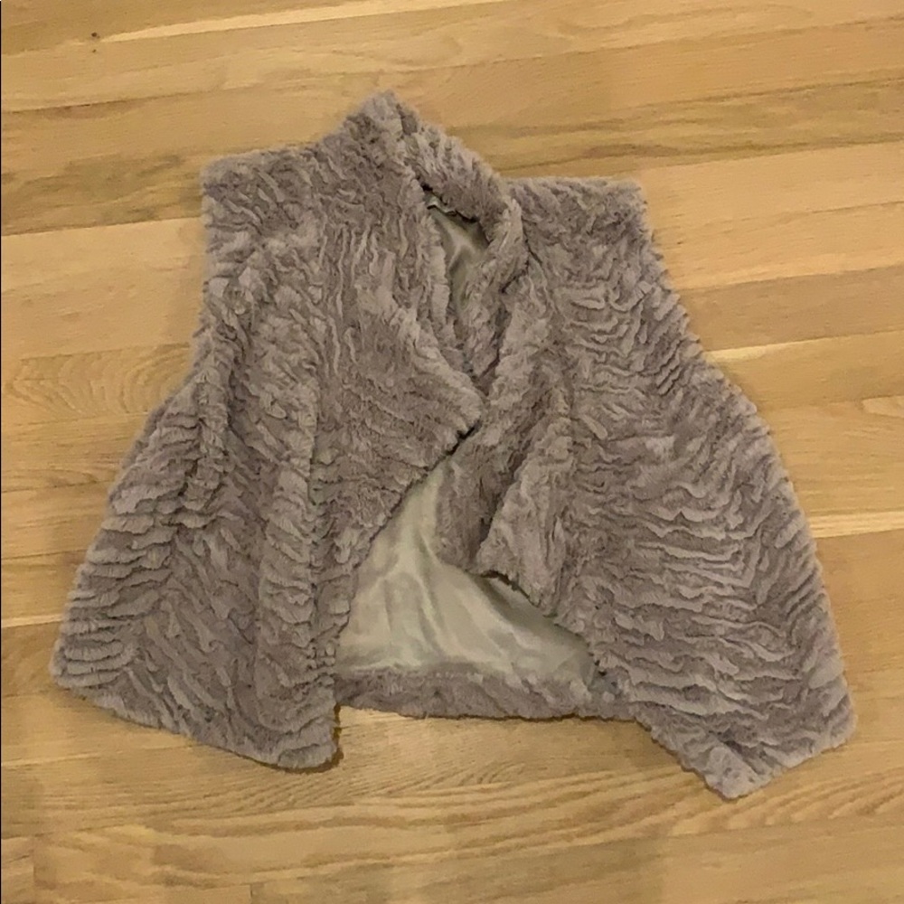 Faux fur vest